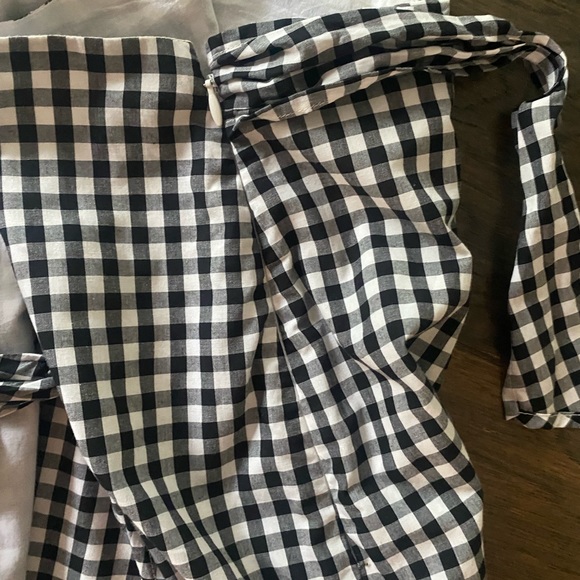Gap Gingham Mini Wrap Sz 14 Tall - Picture 3 of 8
